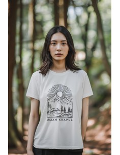 T-shirt Unisexe Éco-responsable "Minimaliste Horizon...